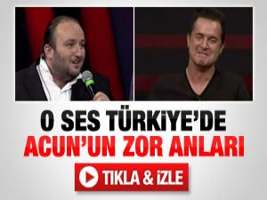 O Ses Türkiye'de Acun'un zor anları
